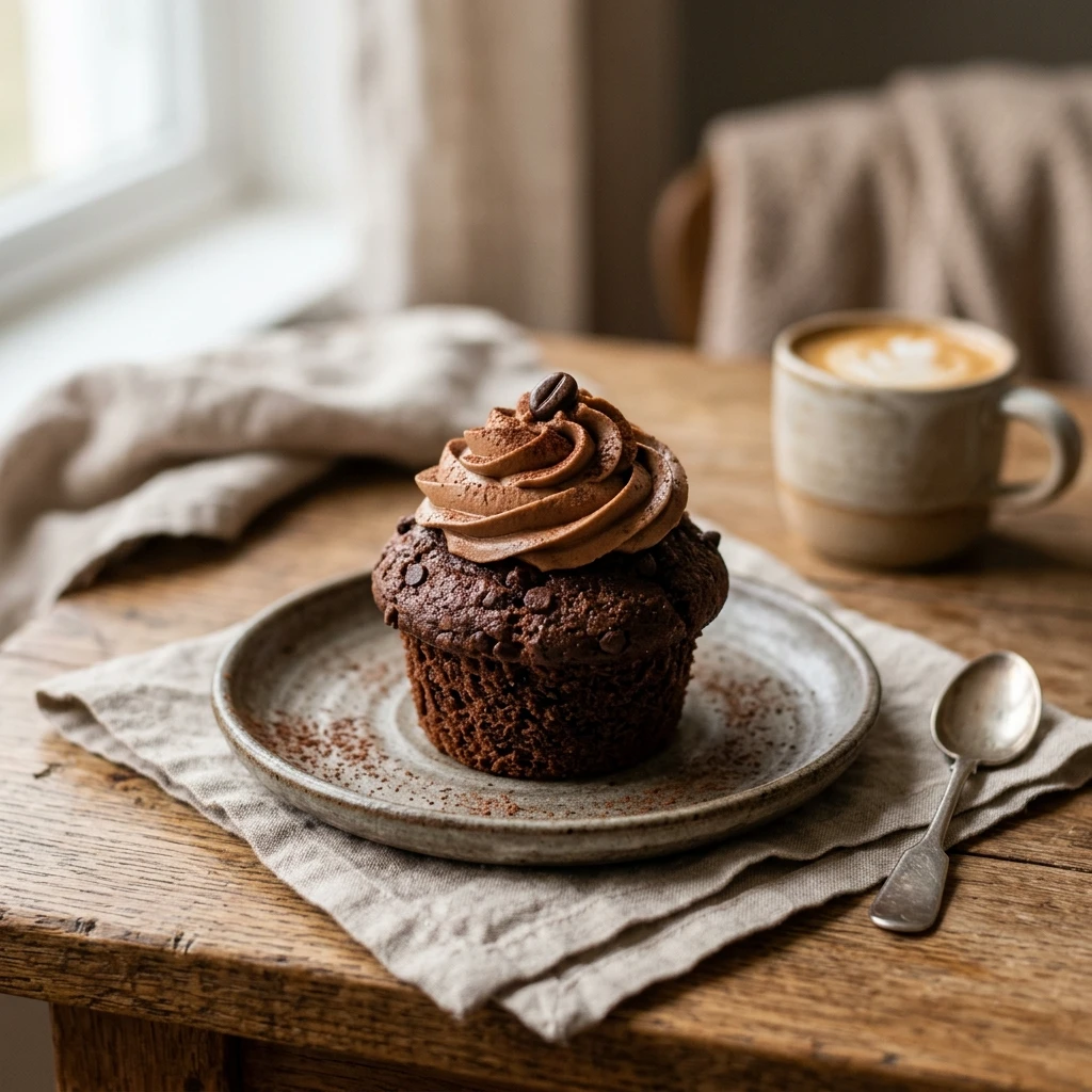 Chocolate Espresso Muffin Easy Homemade Breakfast Brunch Cozy Baking