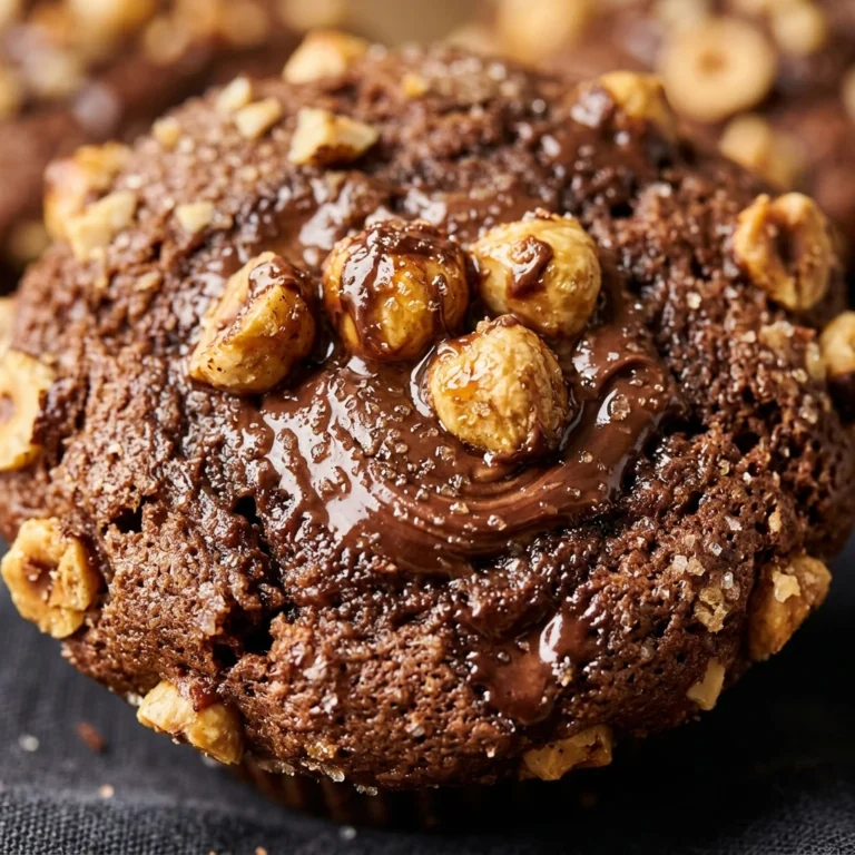 Chocolate Hazelnut Nutella Swirl Muffins