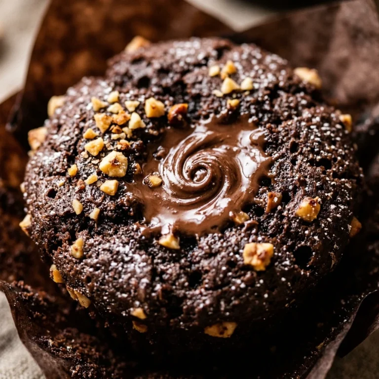 Chocolate Nutella Muffin Easy Homemade Breakfast Brunch Cozy Baking