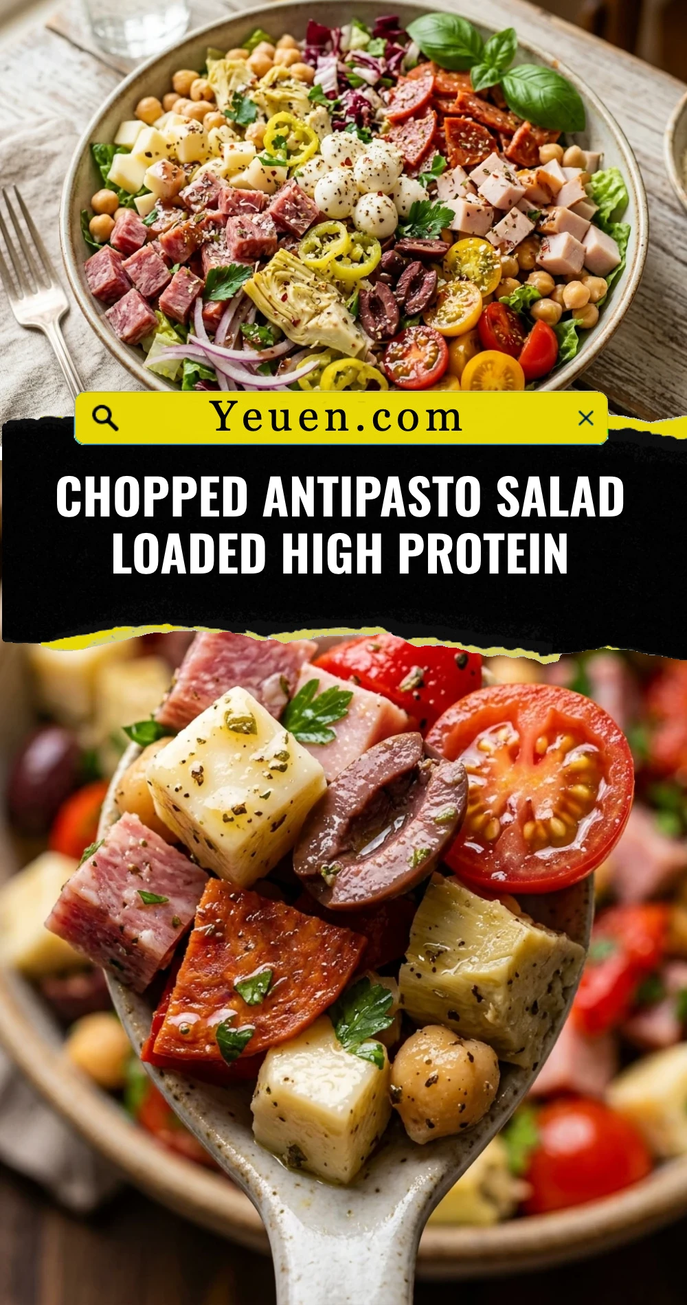 Chopped Antipasto Salad Loaded High Protein
