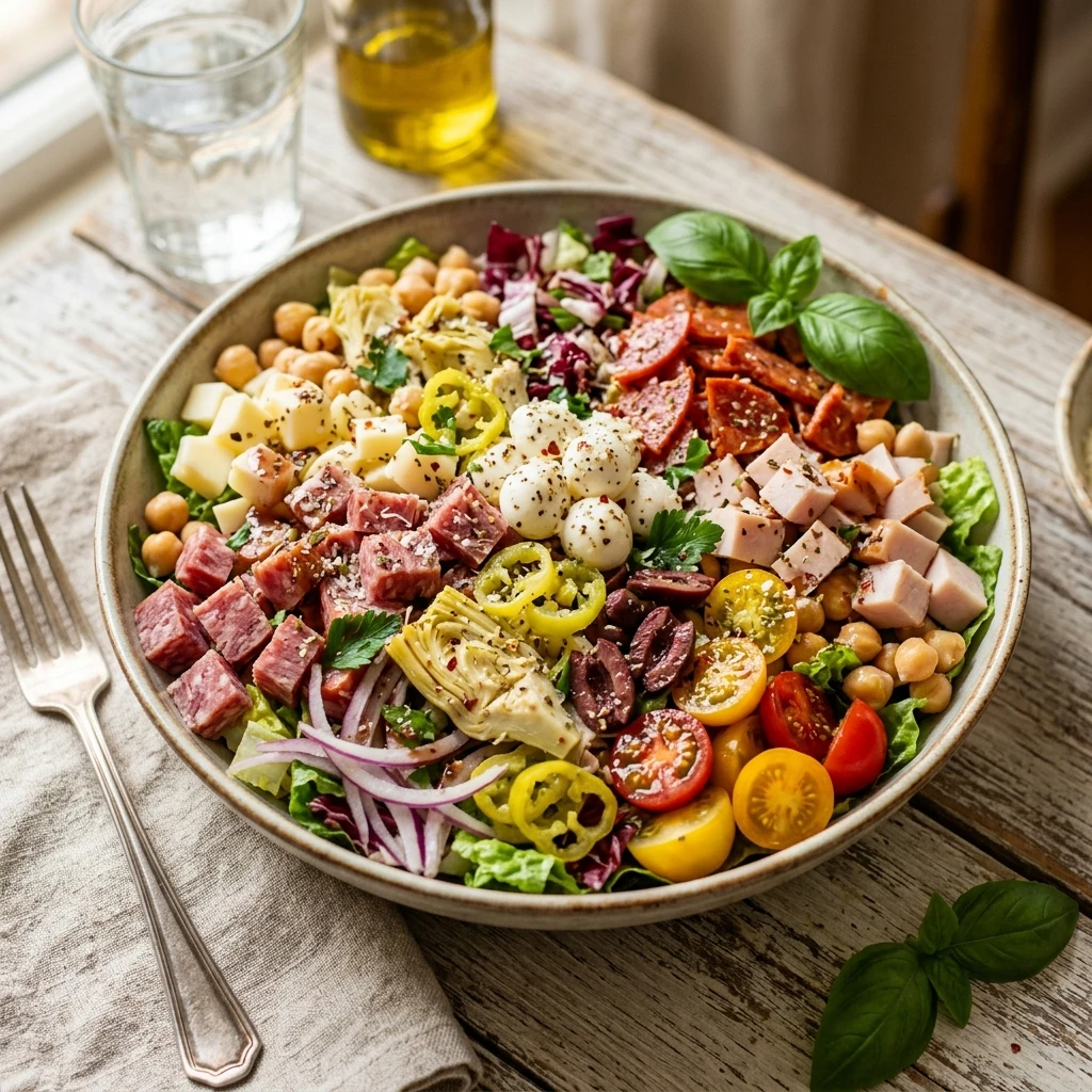 Chopped Antipasto Salad Loaded High Protein