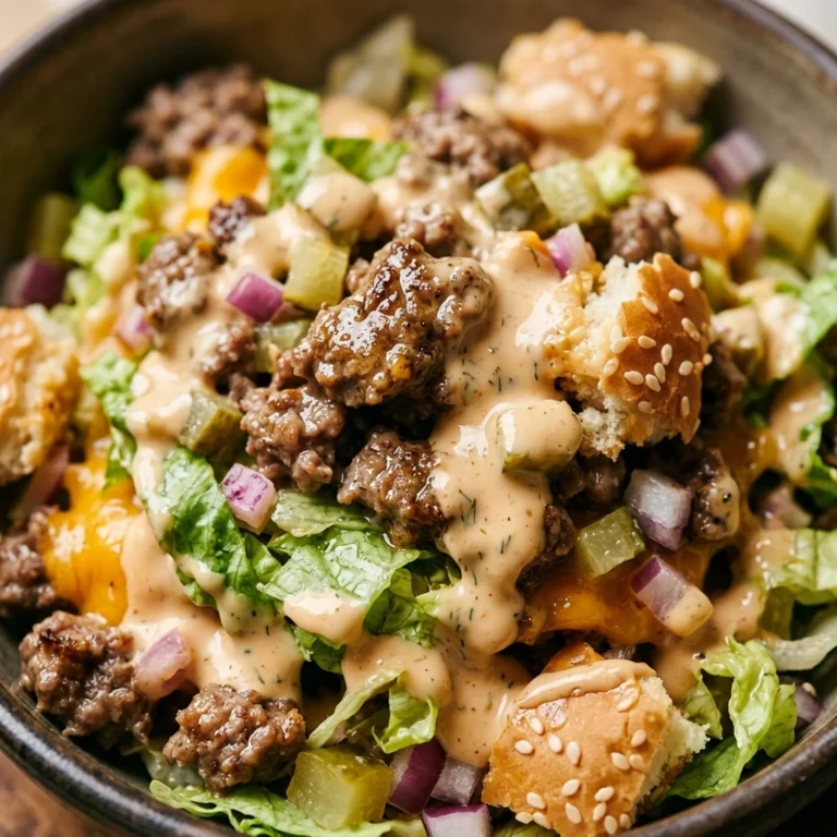 Chopped Big Mac Salad Loaded Dripping In Secret Sauce