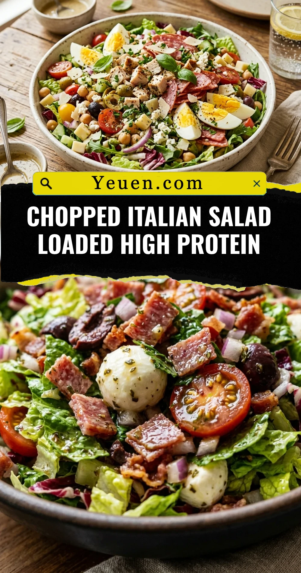 Chopped Italian Salad Loaded High Protein