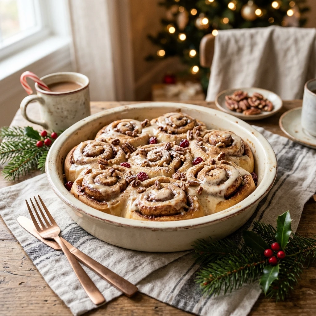 Christmas Breakfast Cinnamon Rolls Make Ahead Easy Feed Crowd