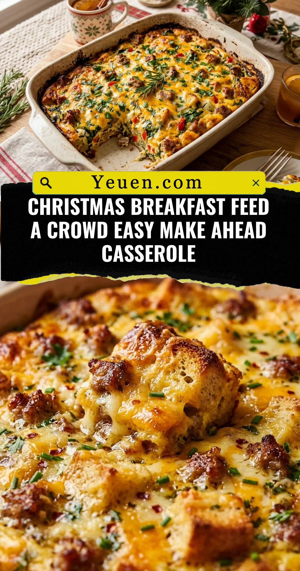 Christmas Breakfast Feed A Crowd Easy Make Ahead Casserole