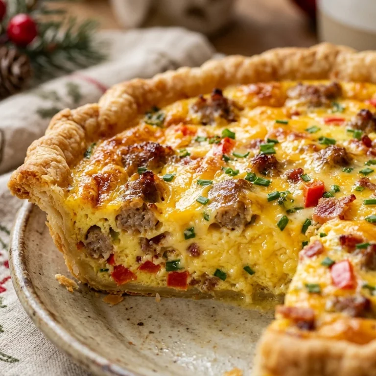 Christmas Breakfast Quiche Make Ahead Easy Feed Crowd