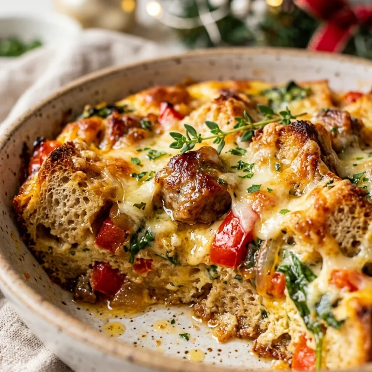Christmas Breakfast Strata Make Ahead Easy Feed Crowd