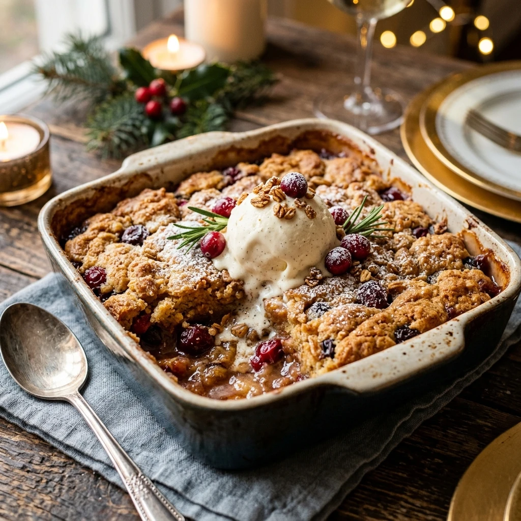 Christmas Cake Mix Cobbler Cake 5 Ingredient