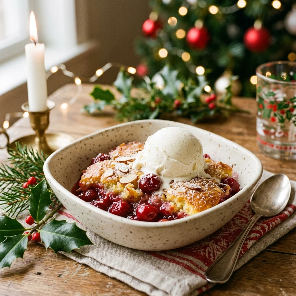 Christmas Cherry Dump Cake Easy 3 Ingredient