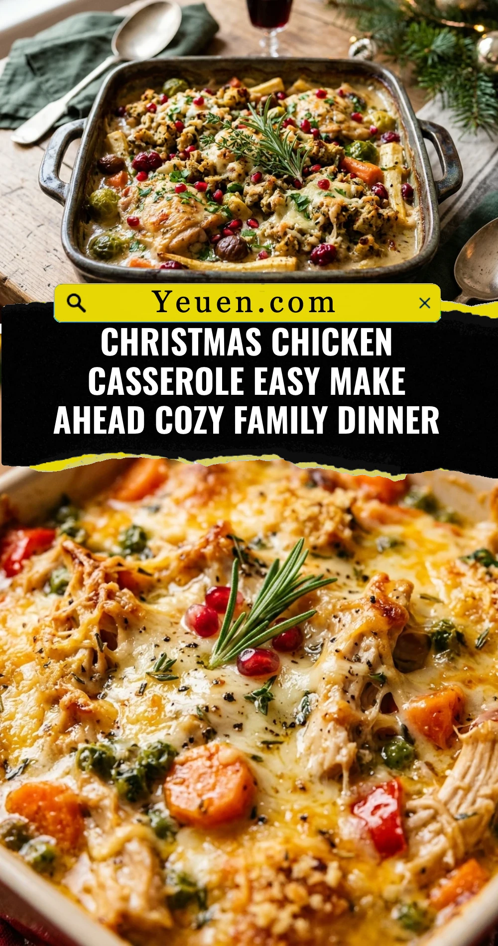 Christmas Chicken Casserole Easy Make Ahead Cozy Family Dinner
