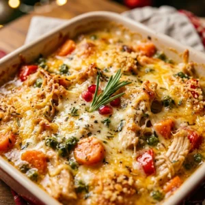 Christmas Chicken Casserole Easy Make Ahead Cozy Family Dinner