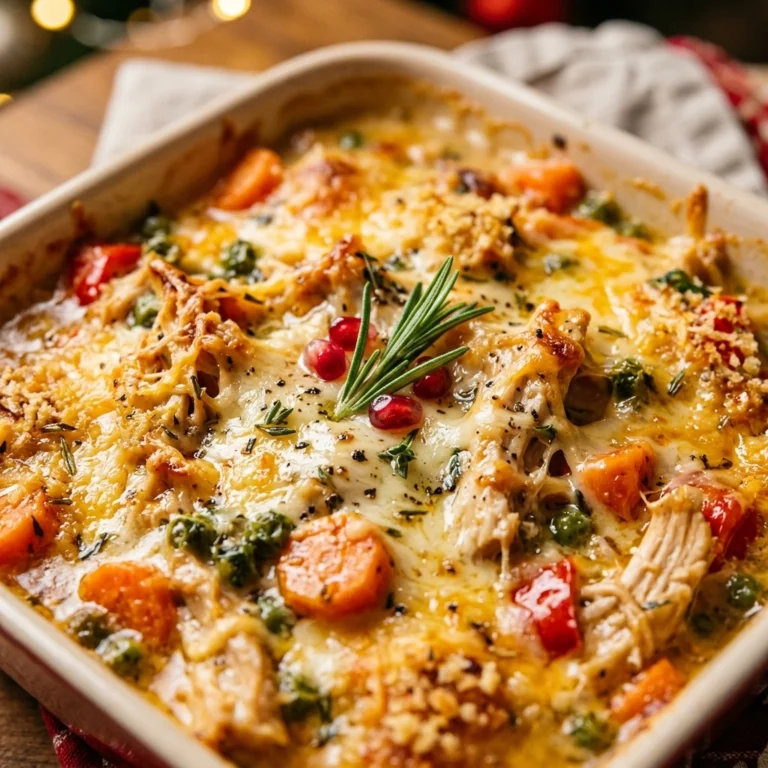 Christmas Chicken Casserole Easy Make Ahead Cozy Family Dinner
