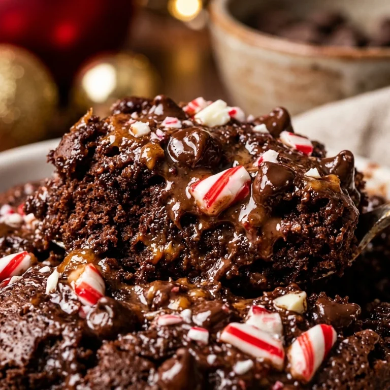 Christmas Chocolate Peppermint Dump Cake Easy