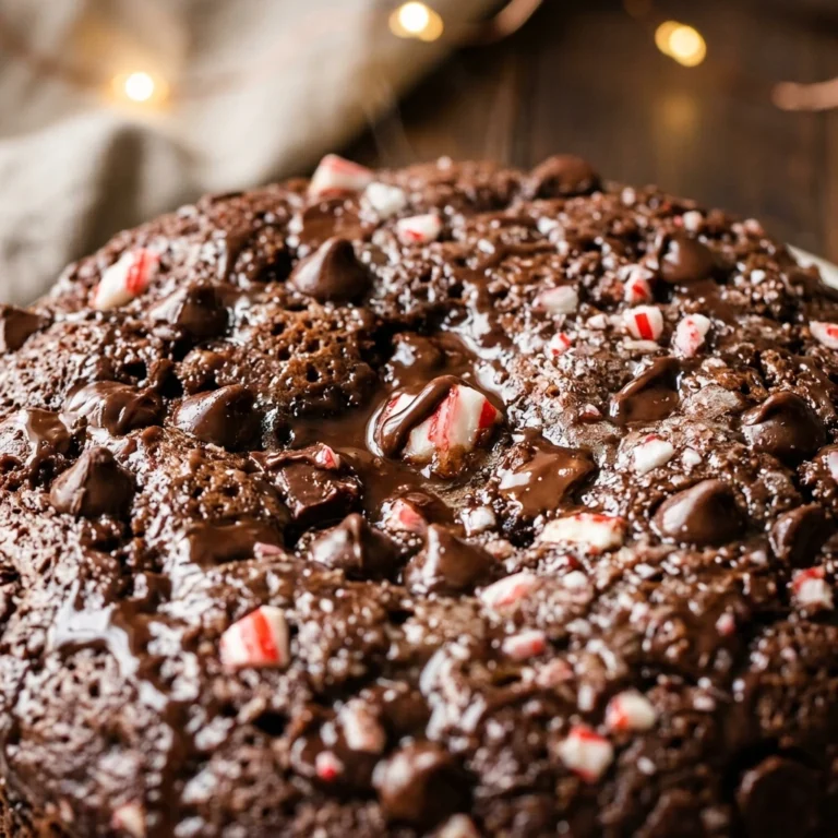 Christmas Chocolate Peppermint Dump Cake Easy