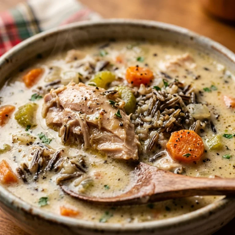 Christmas Crockpot Chicken And Wild Rice Soup Creamy Under $20 Feeds 8