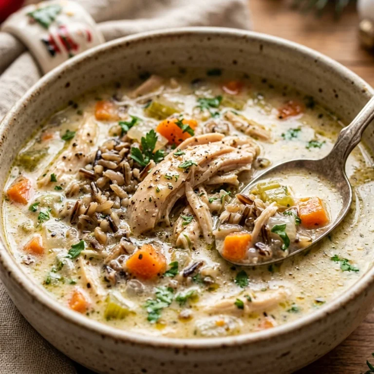 Christmas Crockpot Chicken And Wild Rice Soup Creamy