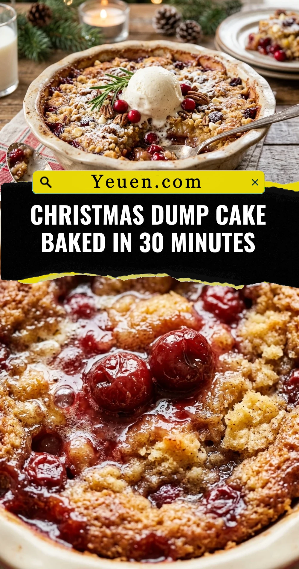 Christmas Dump Cake Baked In 30 Minutes