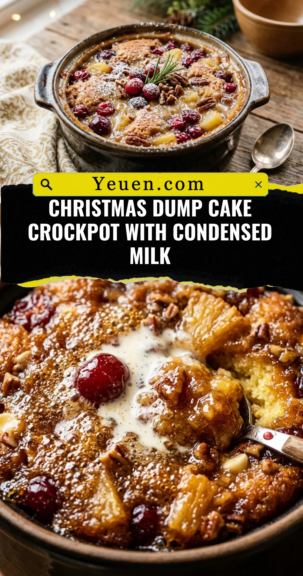 Christmas Dump Cake Crockpot With Condensed Milk