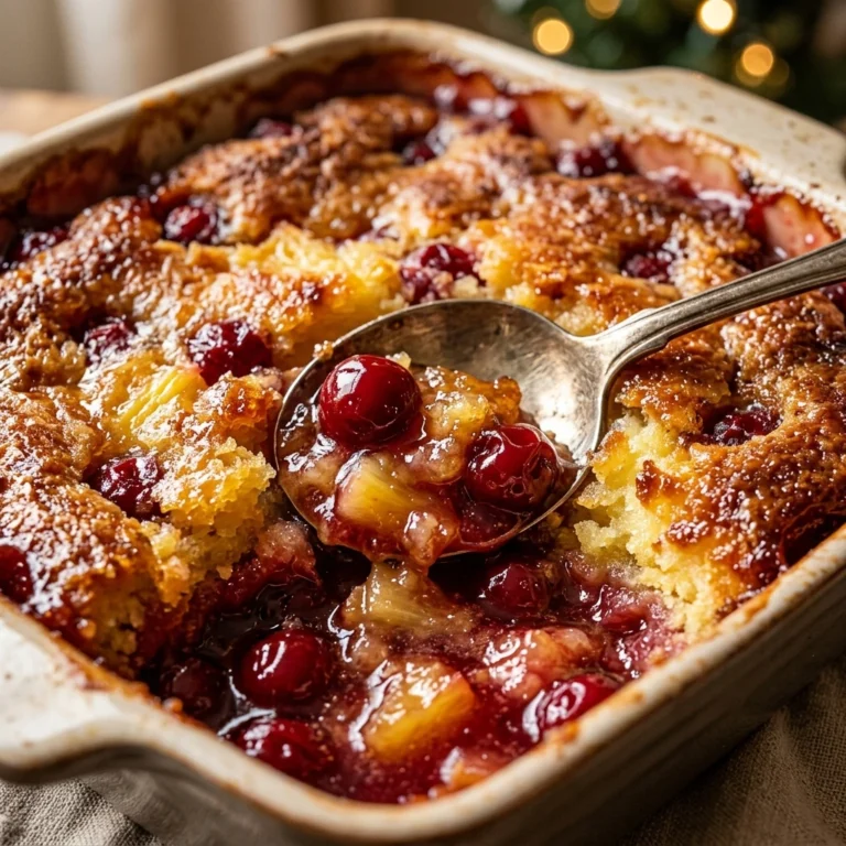 Christmas Dump Cake Easy Cobbler 3 Ingredient