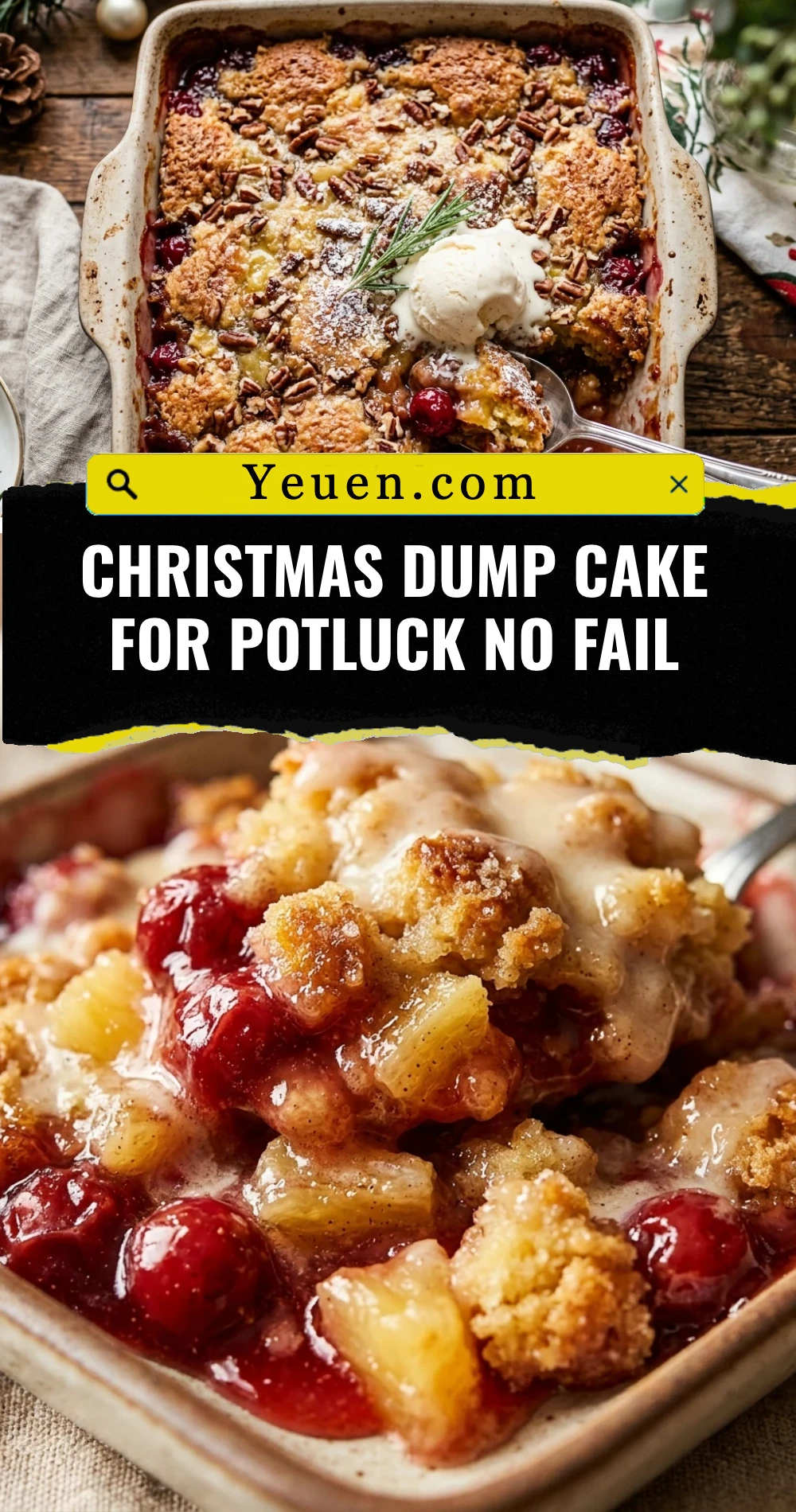 Christmas Dump Cake For Potluck No Fail