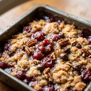 Christmas Dump Cake Tray Bake For Big Family