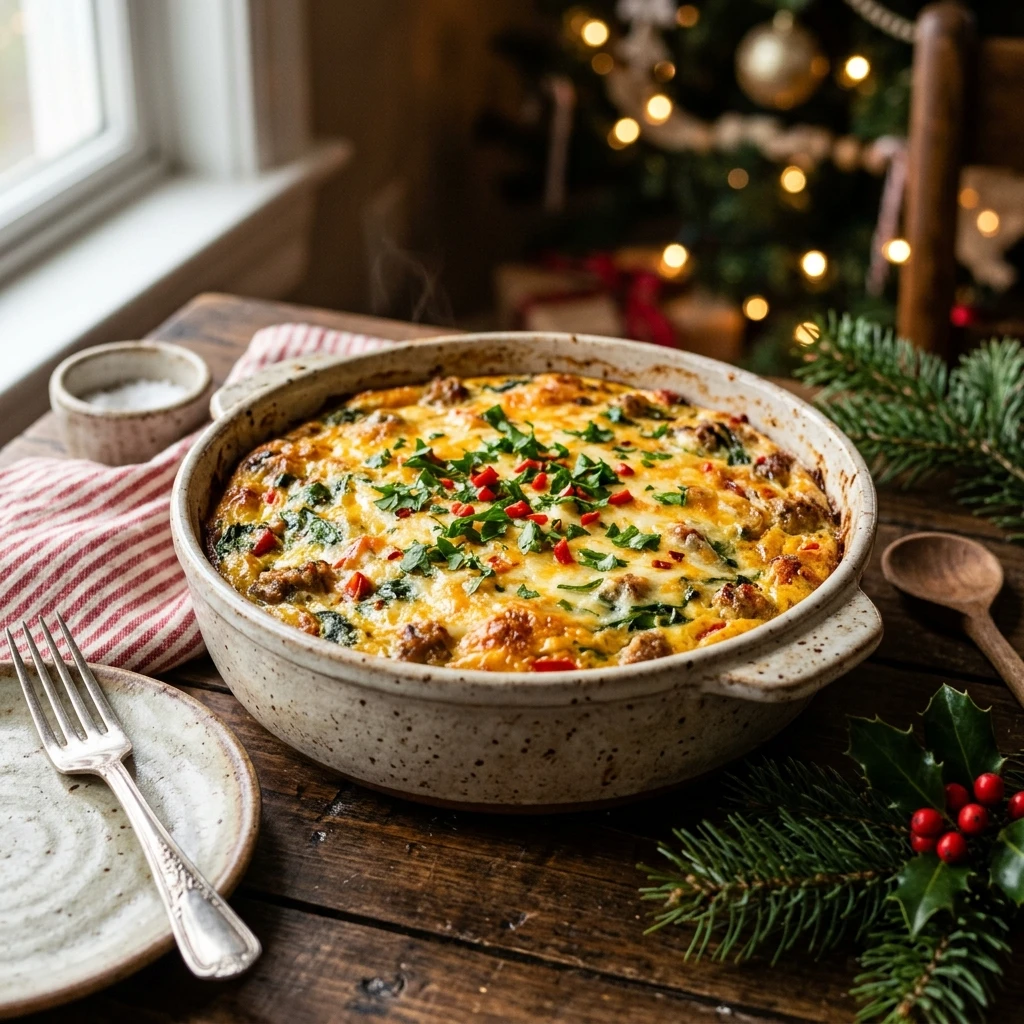 Christmas Egg Casserole Make Ahead Easy Feed A Crowd