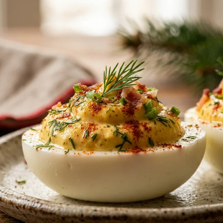 Christmas Eve Deviled Eggs No Mayo Easy