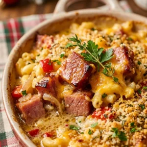 Christmas Ham Casserole Make Ahead Easy Budget Family Cozy Dinner