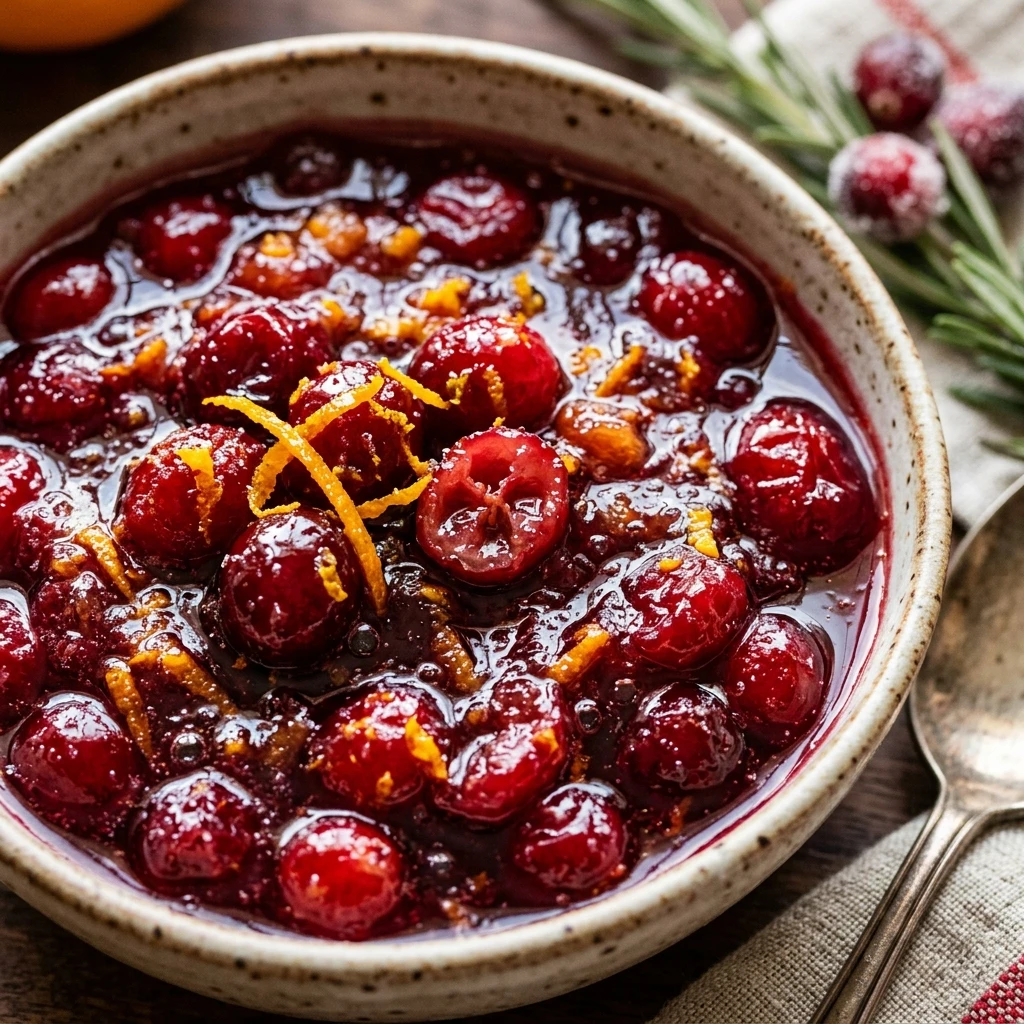 Christmas Morning Cranberry Sauce With Orange Meal Prep