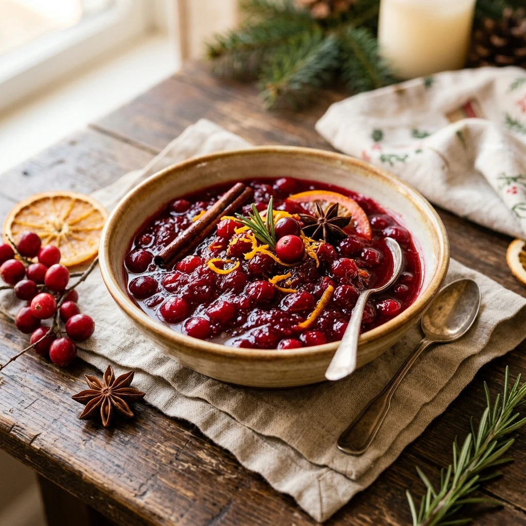 Christmas Morning Cranberry Sauce With Orange Meal Prep