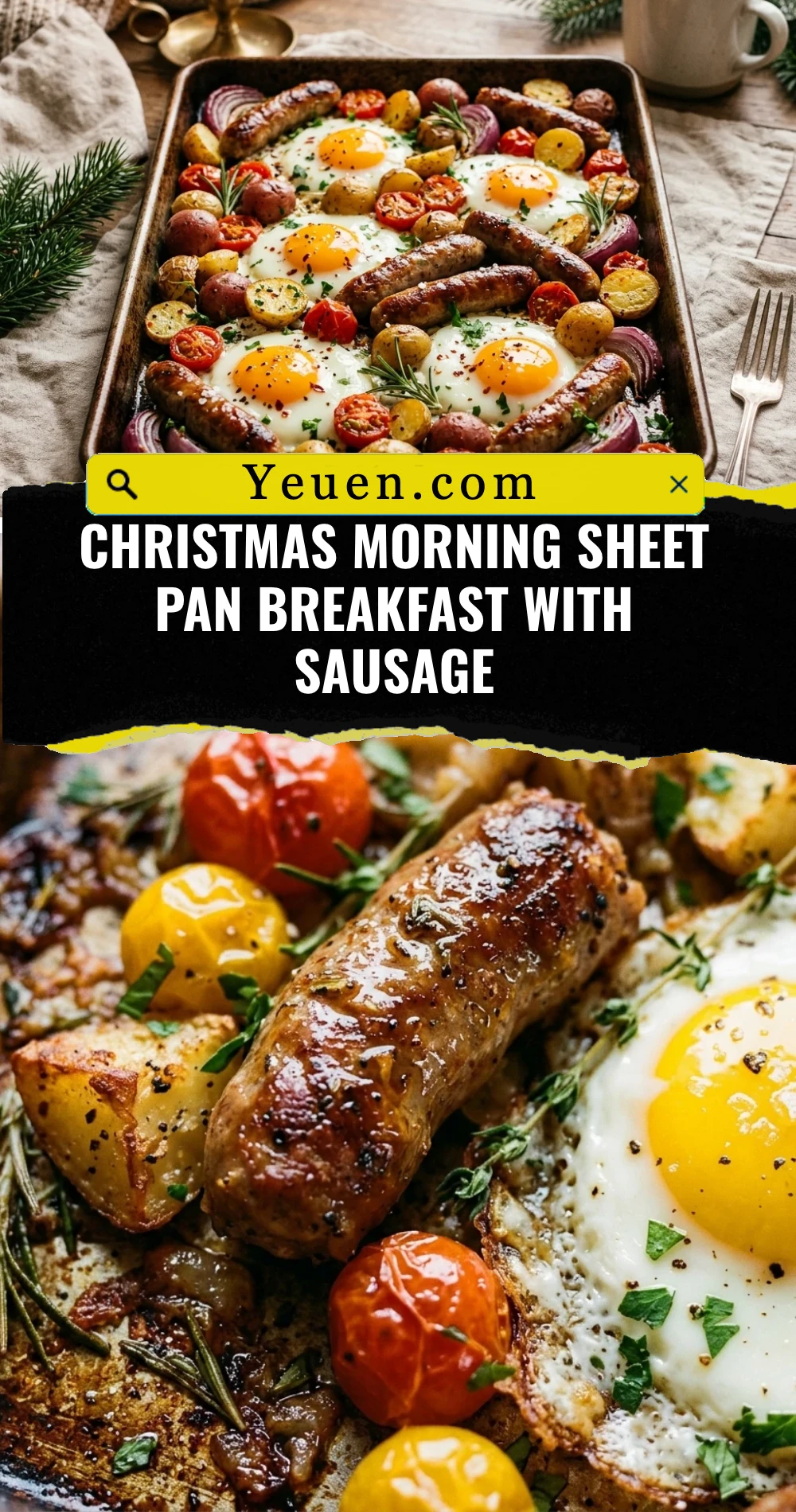Christmas Morning Sheet Pan Breakfast With Sausage