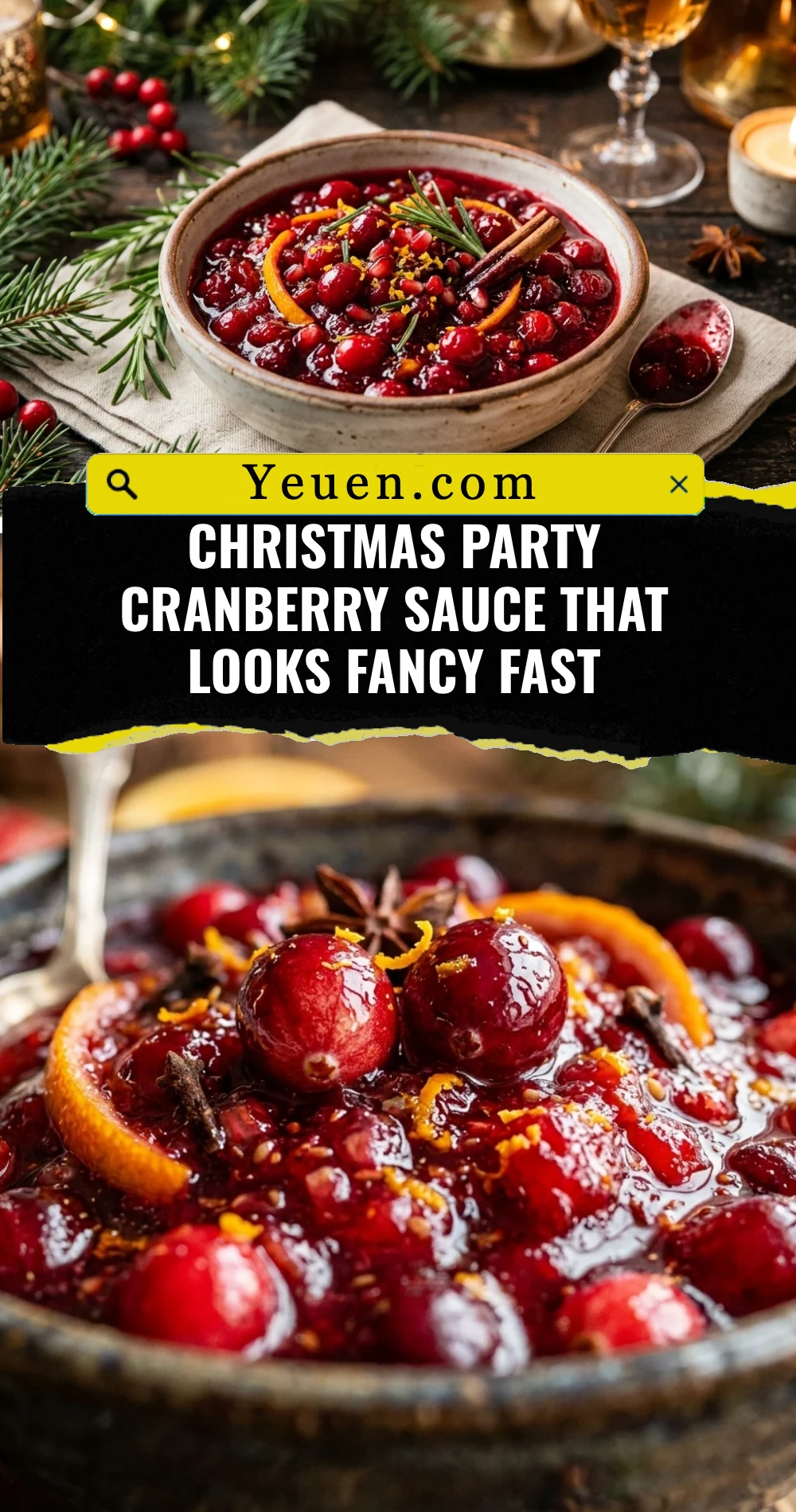 Christmas Party Cranberry Sauce That Looks Fancy Fast
