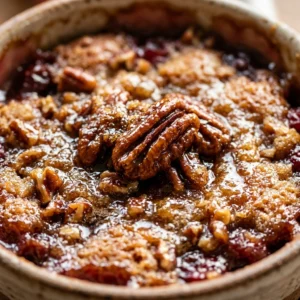 Christmas Pecan Dump Cake Easy 3 Ingredient