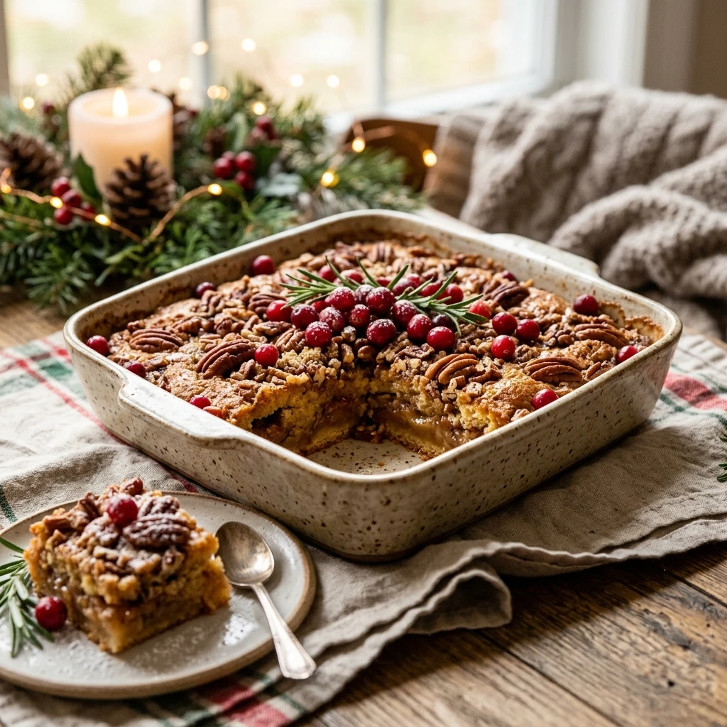 Christmas Pecan Dump Cake Easy 3 Ingredient