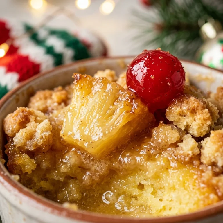 Christmas Pineapple Dump Cake Easy 3 Ingredient