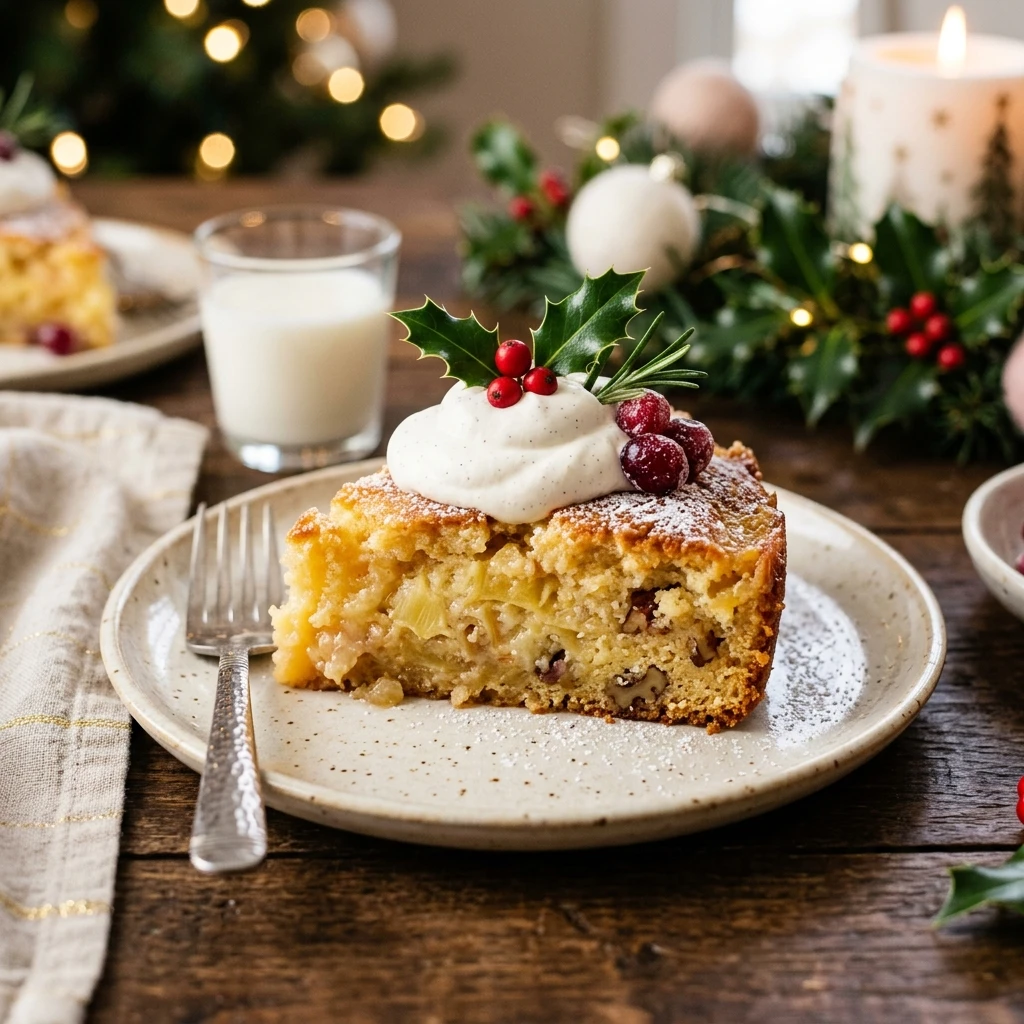 Christmas Pineapple Dump Cake Easy 3 Ingredient