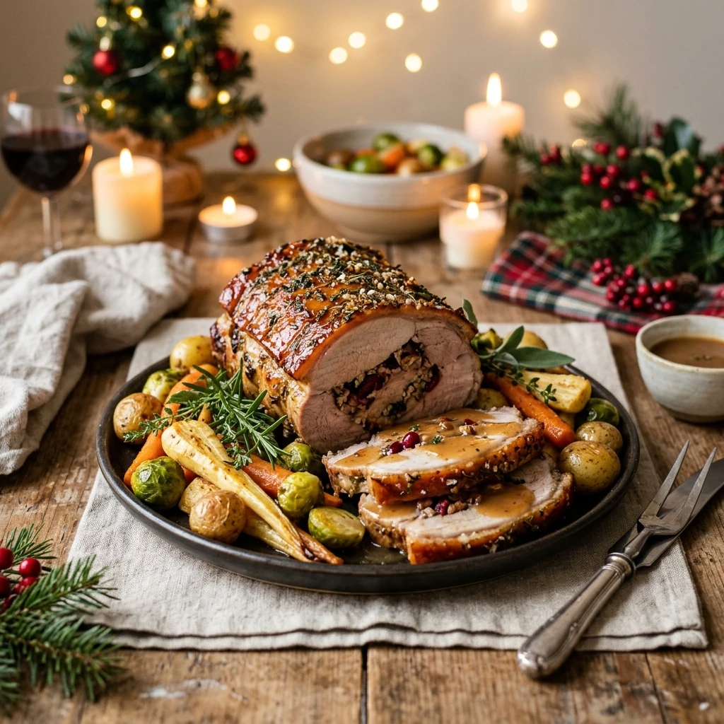 Christmas Pork Roast Easy Cozy Family Make Ahead Dinner