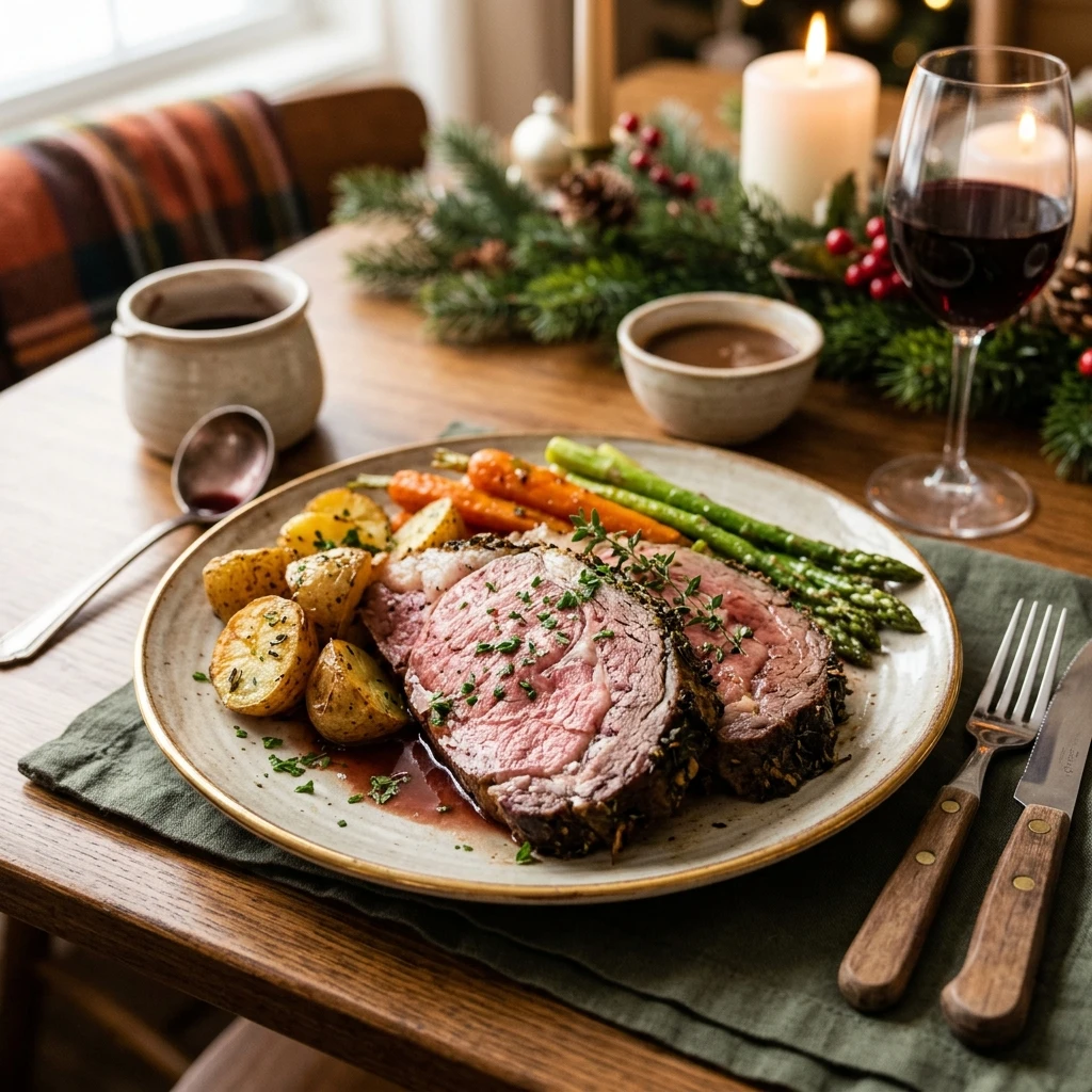 Christmas Prime Rib Easy Make Ahead Family Cozy Dinner Budget