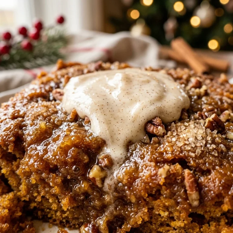 Christmas Pumpkin Dump Cake Easy 3 Ingredient