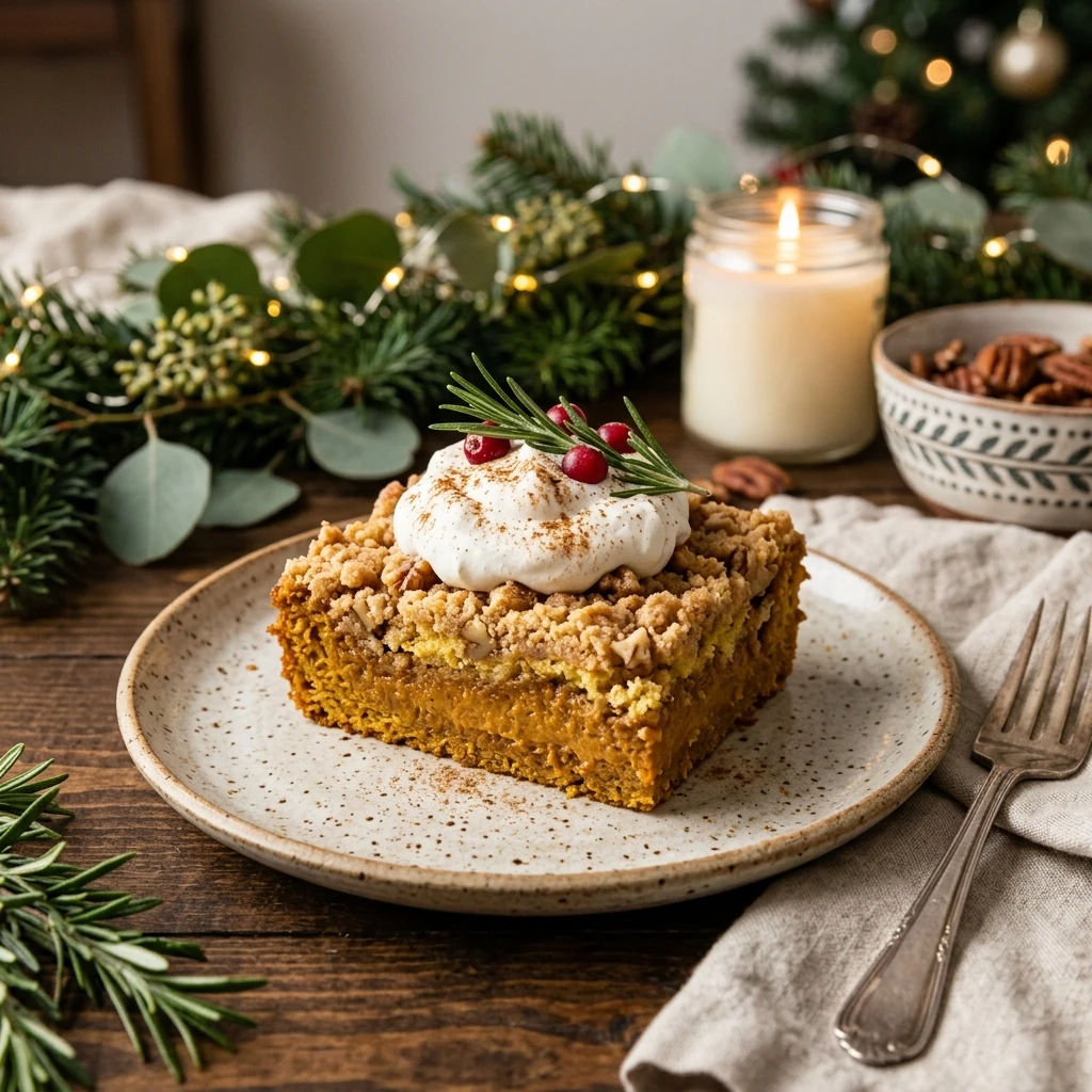 Christmas Pumpkin Dump Cake Easy 3 Ingredient