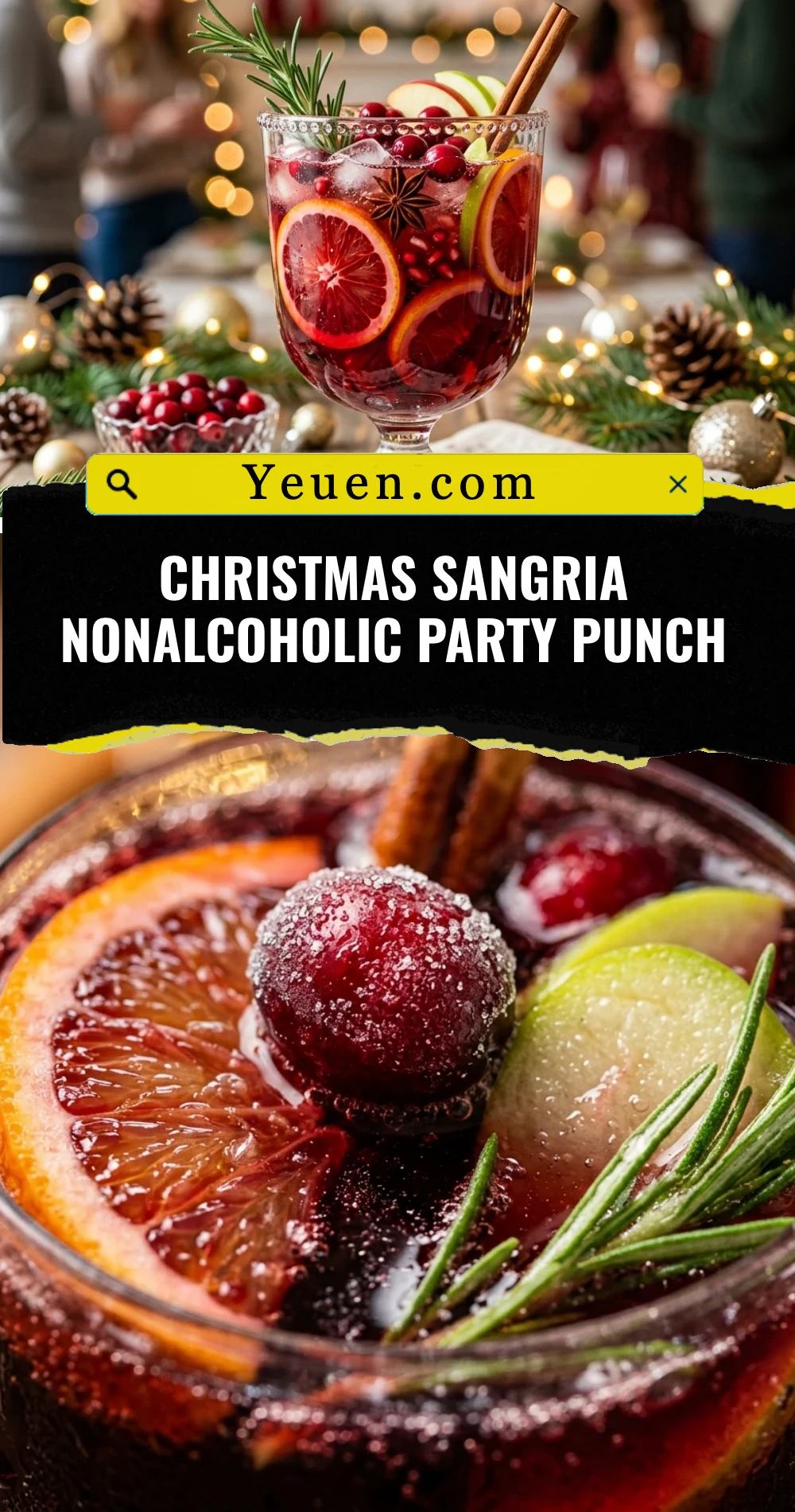 Christmas Sangria Nonalcoholic Party Punch