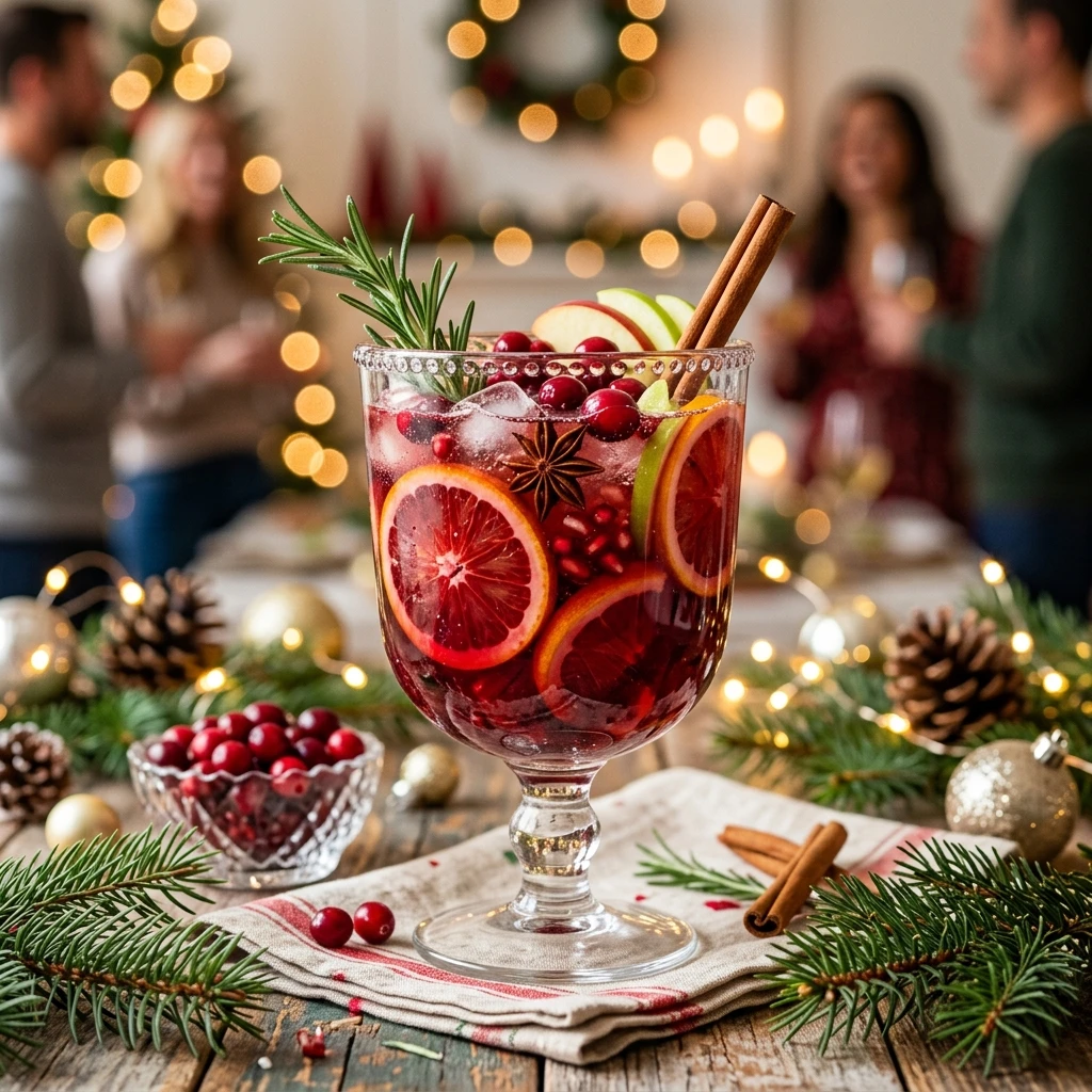 Christmas Sangria Nonalcoholic Party Punch