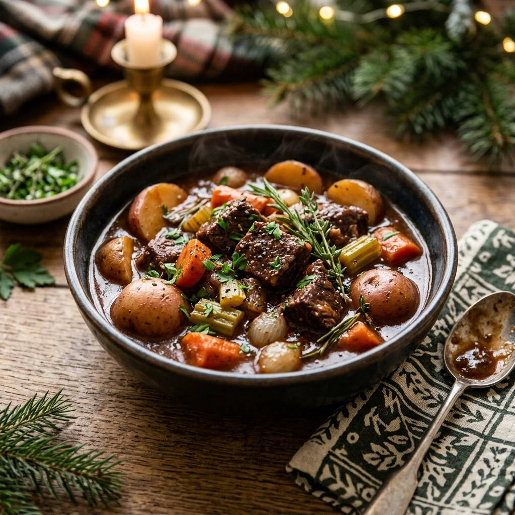 Christmas Slow Cooker Beef Stew With Potatoes High Protein Under $20 Feeds A Crowd