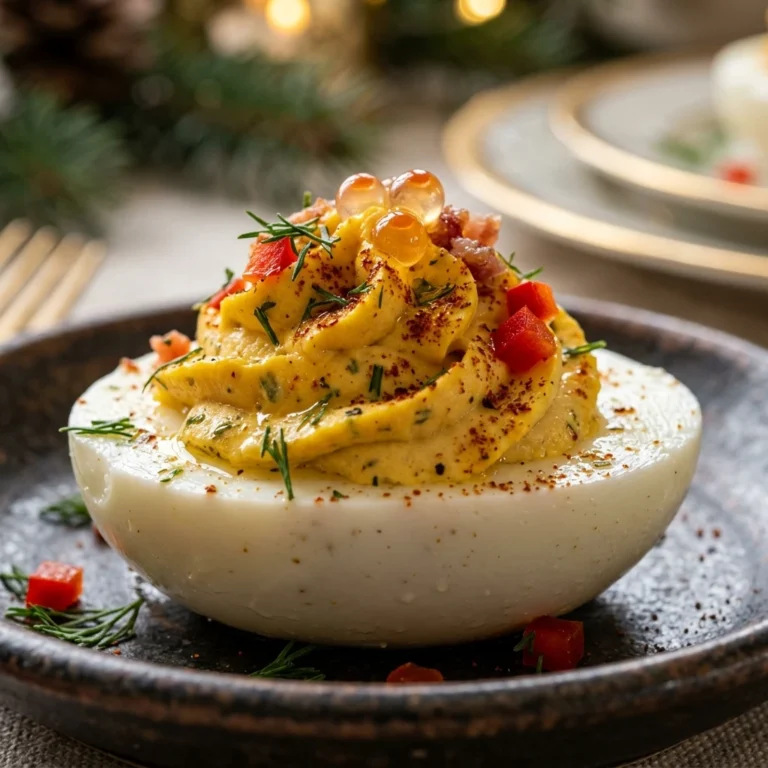 Christmas Snacks Deviled Eggs That Look Fancy