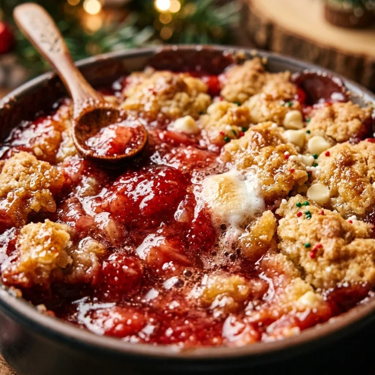 Christmas Strawberry Dump Cake Easy 3 Ingredient
