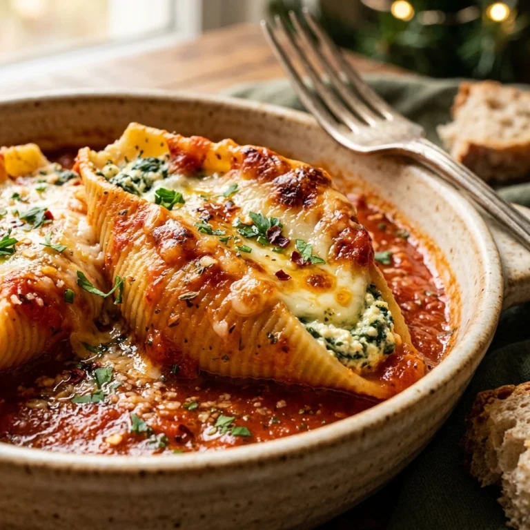 Christmas Stuffed Shells Easy Make Ahead Cozy Family Dinner