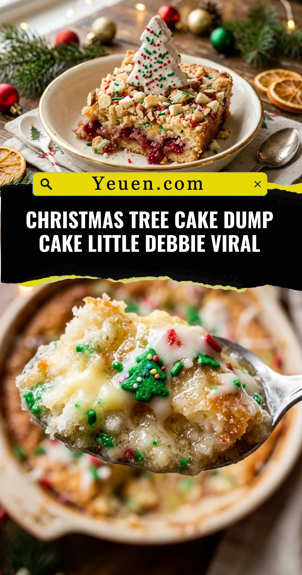 Christmas Tree Cake Dump Cake Little Debbie Viral