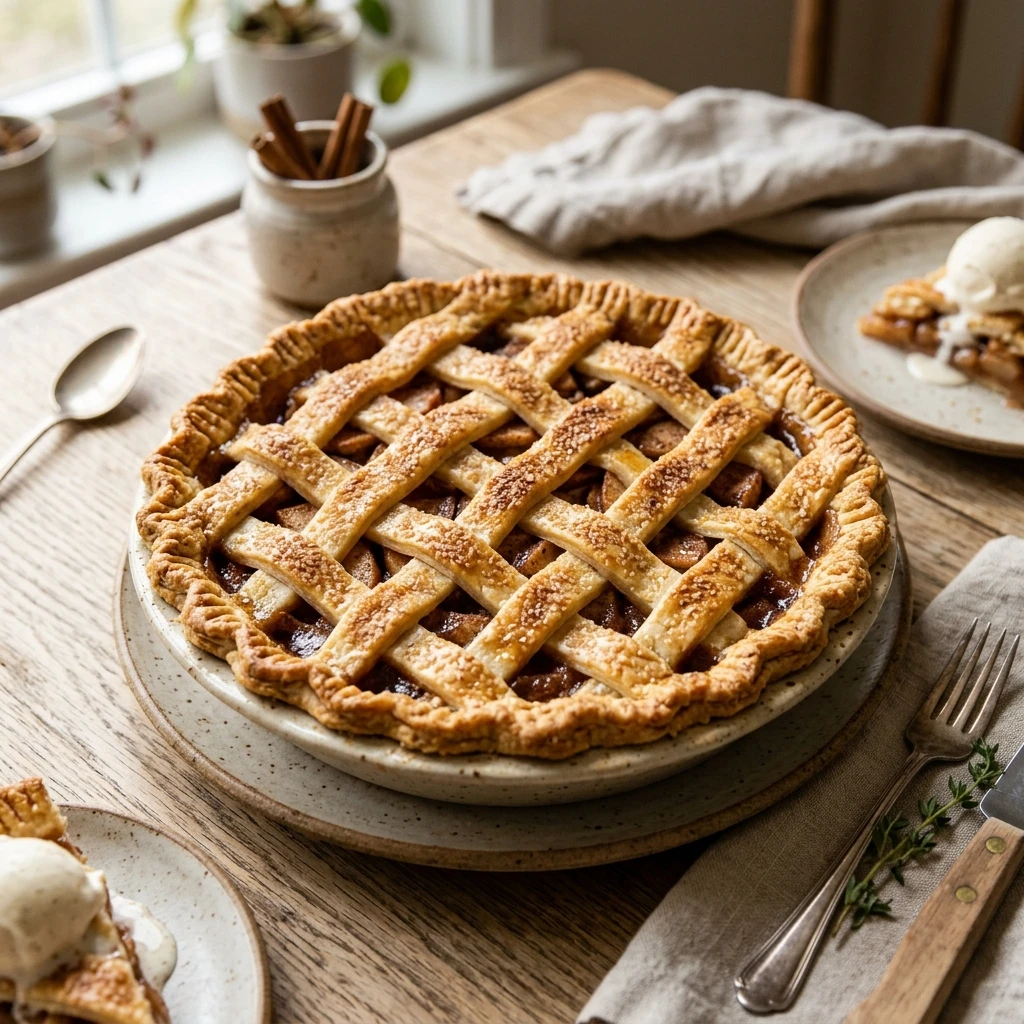 Cinnamon Apple Pie 10 Min Prep