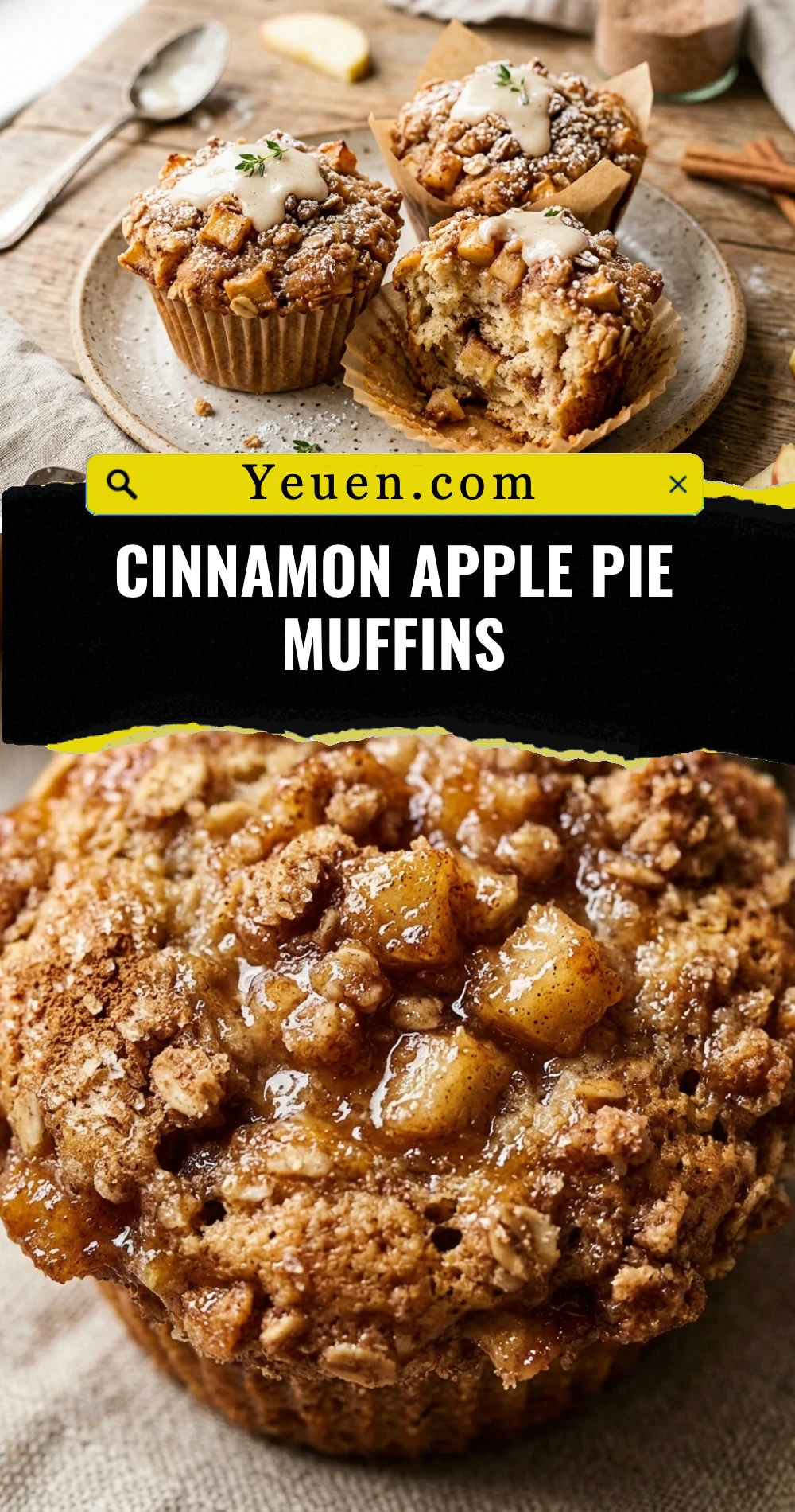 Cinnamon Apple Pie Muffins