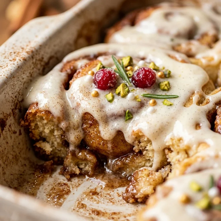 Cinnamon Roll Christmas Dump Cake With Frosting